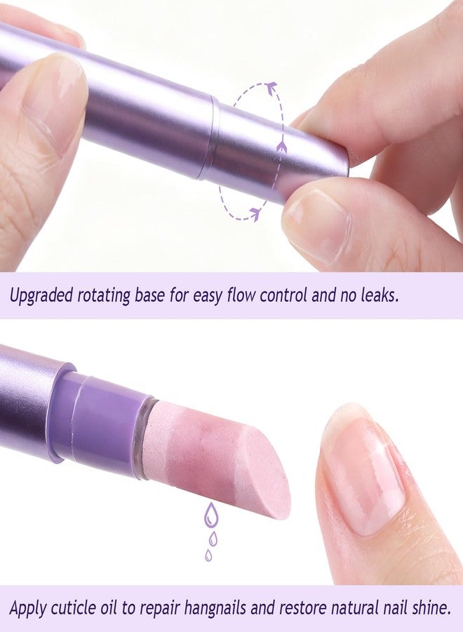 Furtherpretty 5PCS Cuticle Oil Pusher Pen Set, 2-in-1 Ceramic Cuticle Pushers with Oil for Nail Repair, Hangnail & Dry Cuticle Removal, Nail Care Pens for Manicure & Pedicure, Professional Salon Tools - Image 4